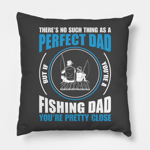 Dad Fishing Buddy Pillow by Folkbone