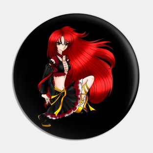 Manga /Anime Girl Redhead Pin