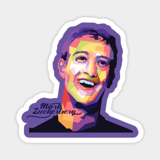 Marck zuckerberg pop art Magnet