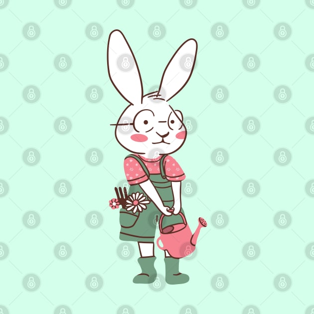 Gardener Bunny by Wlaurence