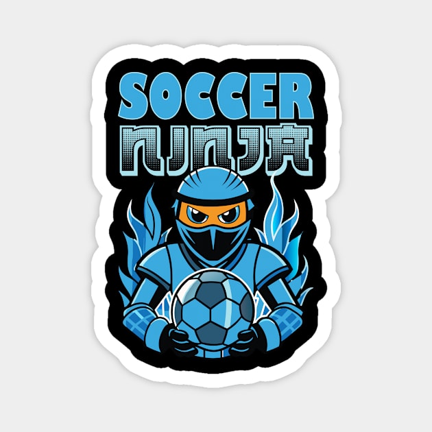 Soccer Ninja Magnet by The WYLD Tribe
