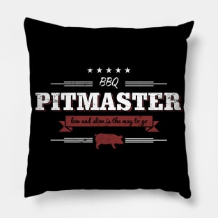 BBQ Pitmaster Low and Slow is the Way To Go Funny Pillow