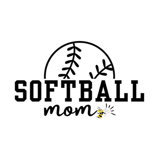 Softball Mom Yellow Jacket T-Shirt