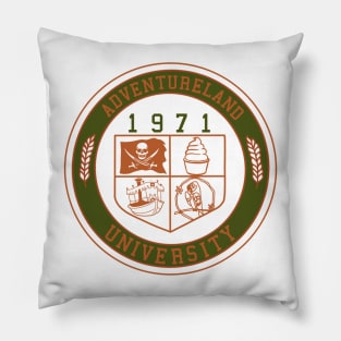 Adventure Land University Pillow