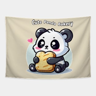 Cute Panda Bakery Tapestry