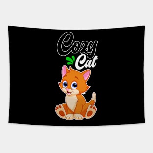 Cozy Cat The Cat Lover Mug,Kids T-shirt, Hoodie And Men Women Tapestry