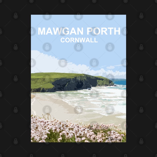 Mawgan Porth, Cornwall. Cornish gift. Kernow landscape by BarbaraGlebska