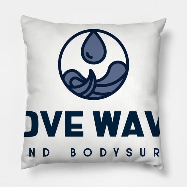 yoga bodysurf Pillow by bodyinsurf