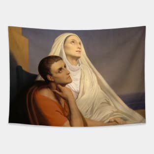 Saint Augustine and Saint Monique by Ary Scheffer Tapestry