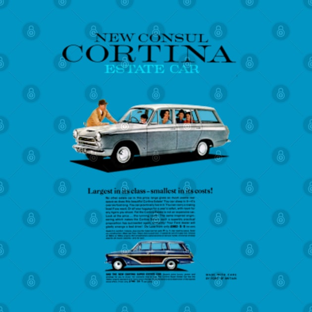 FORD CONSUL CORTINA ESTATE CAR - advert by Throwback Motors