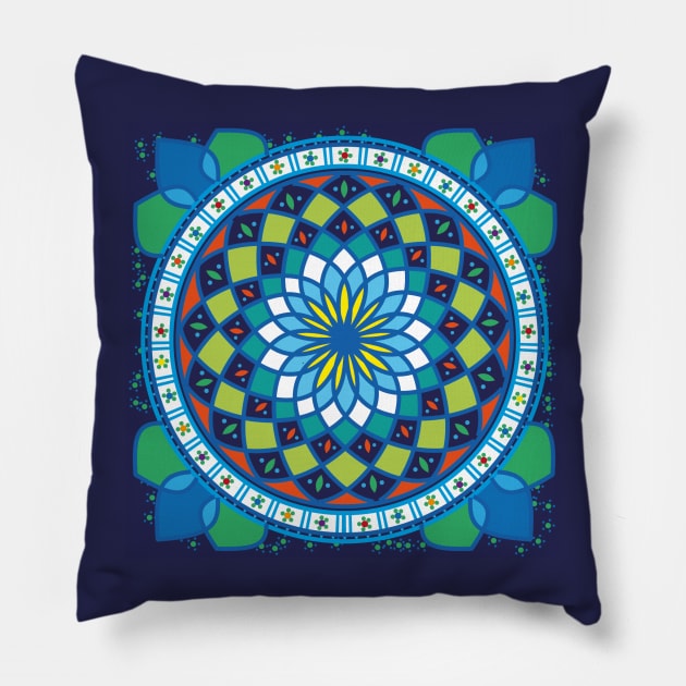 Tunisian Motif Pillow by creationoverload