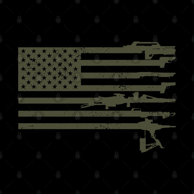 US Flag - USCM Arms - OD by CCDesign