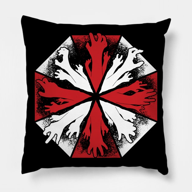 Undead Umbrella 3 Pillow by DCLawrenceUK