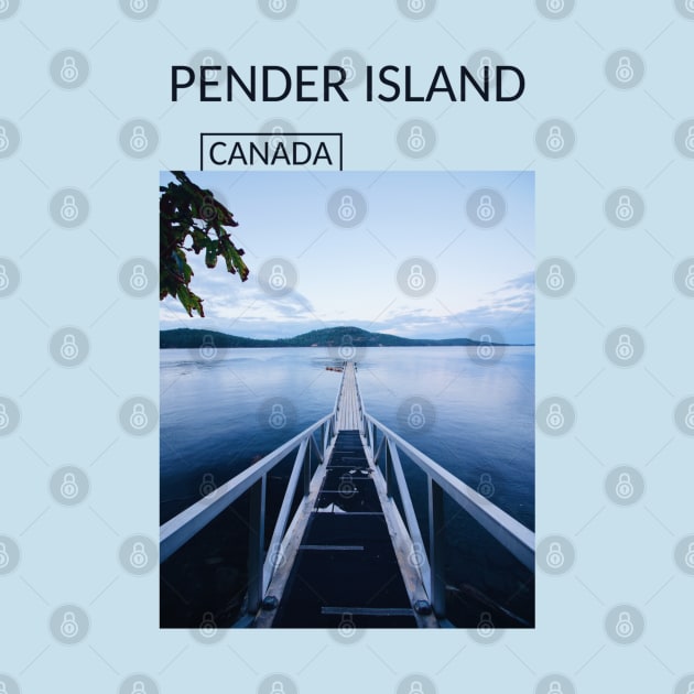 Pender Island British Columbia Canada Souvenir Present Gift for Canadian T-shirt Apparel Mug Notebook Tote Pillow Sticker Magnet by Mr. Travel Joy