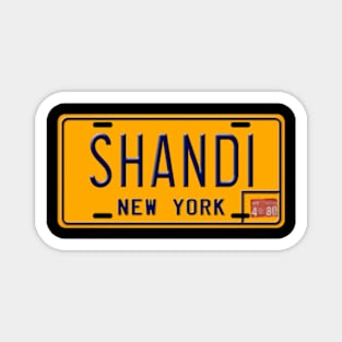 KISS Band Shandi License Plate Magnet