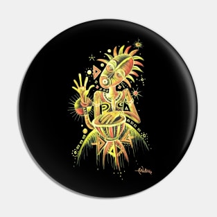 The African Drummer Pin