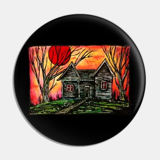 Haunted House Pin