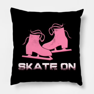 Ice Skating Girl Pillow