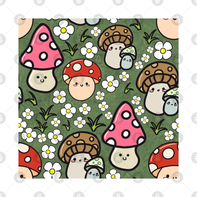 Kawaii mushrooms by SturgesC