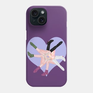 Eras Tour Glitter Boots heart lavender haze Phone Case