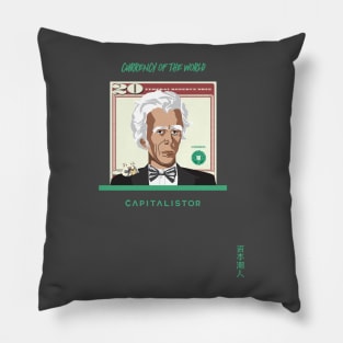 USD000025 - Andrew Jackson, hamster eating popcorn on a pianist Series 6 Pillow