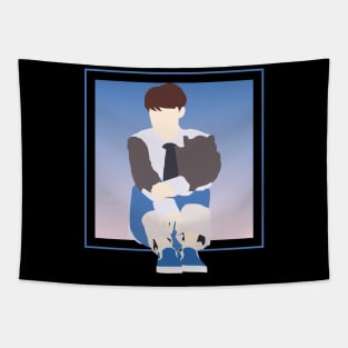 K-POP BOY FLAT DESIGN DAEBAK FANART Tapestry