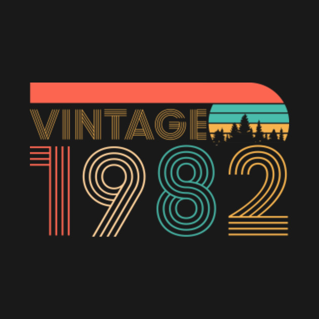 Download vintage 1982 - Vintage 1982 - T-Shirt | TeePublic