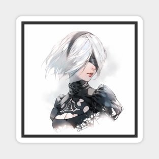 2B Yorha Nier Automata Graphic Magnet