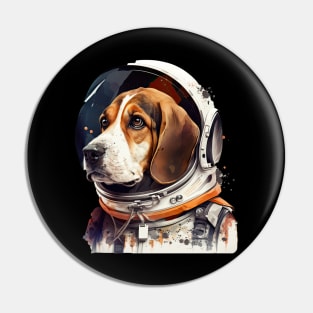 Astronaut Beagle Pin