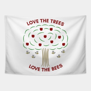 Love the Trees, Love the Bees Tapestry