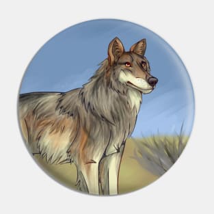 Mexican Wolf Pin