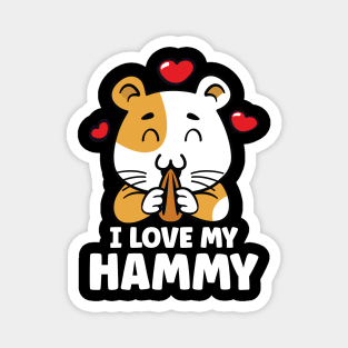 I Love My Hammy Magnet