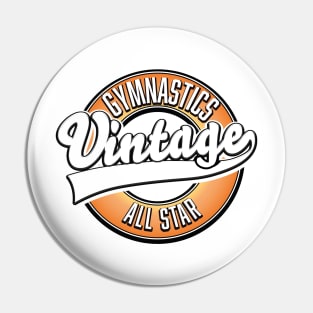 Gymnastics vintage all star logo Pin