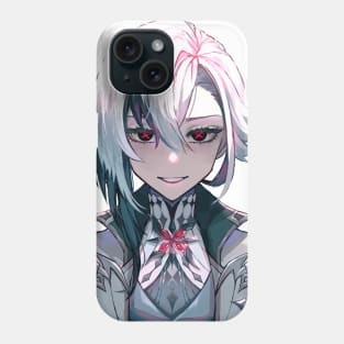 Arlecchino Fatui Harbinger The Knave Portrait Genshin Impact Fan Art Game Anime Manga Tee Phone Case