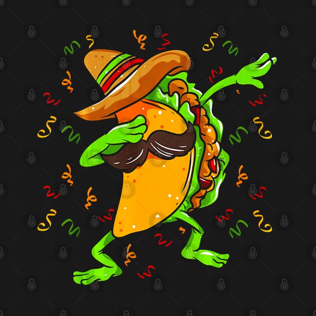 Dabbing Taco Cinco de Mayo Mexican Fiesta Food by CovidStore