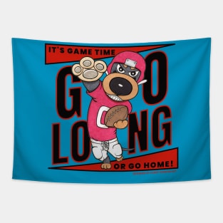 Cute Funny Doxie Dachshund Dog Football Tapestry