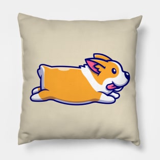 Cute Corgi Running Pillow