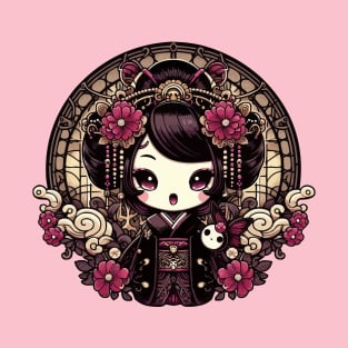Geisha Gothic Lolita Kawaii T-Shirt