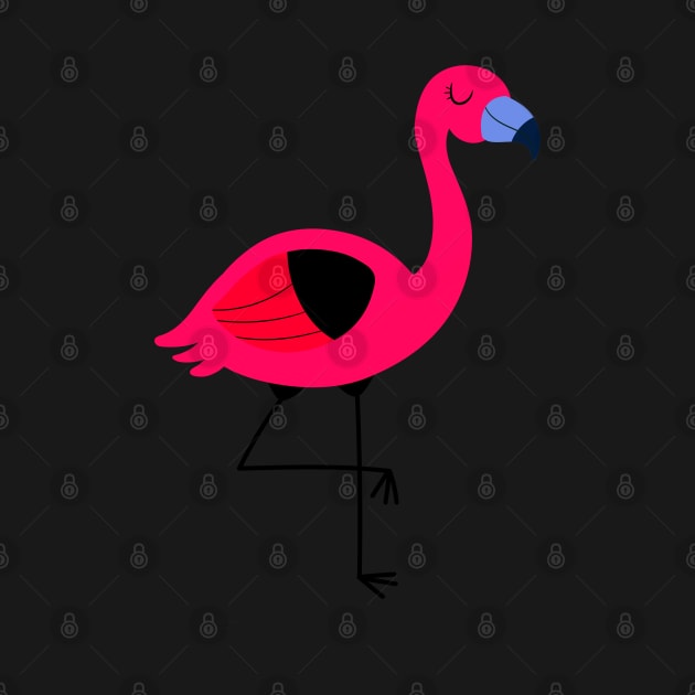 adorable flamingo design by artistic-much
