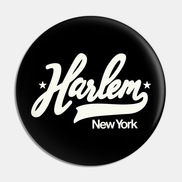 Vintage Harlem New York - Retro Harlem Logo - Harlem Shirt Pin by Boogosh