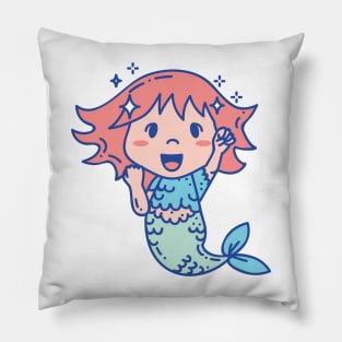 Eager mermaid Pillow