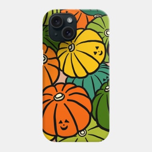 Halloween Pumpkins in Action Phone Case