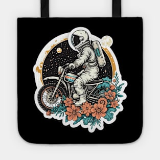 astronauts riding motobike Tote