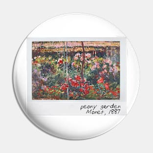 monet - peony garden Pin