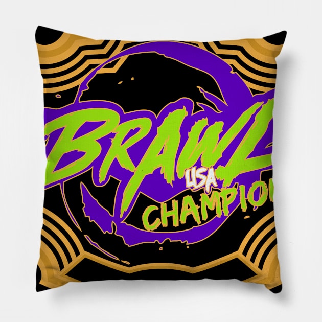 BRAWL USA Champion Pillow by brawlusa