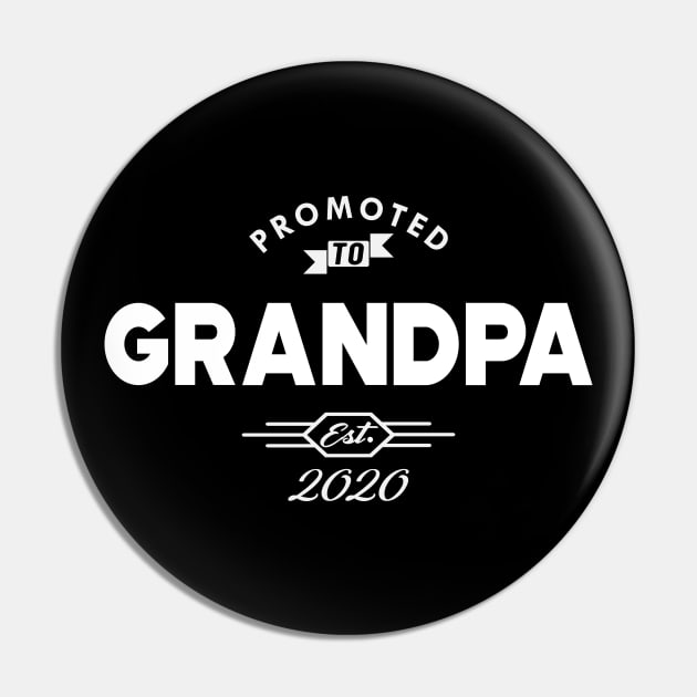 New Grandpa - Promoted to grandpa est. 2020 Pin by KC Happy Shop