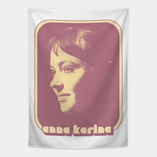 Anna Karina \/\/\ 60s Retro Fan Art Design Tapestry