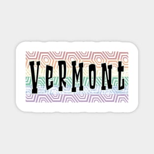 LGBTQ PATTERN AMERICA VERMONT Magnet