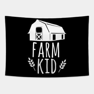 Farm Kid shirt perfect for kids growing up on the farm Tapestry