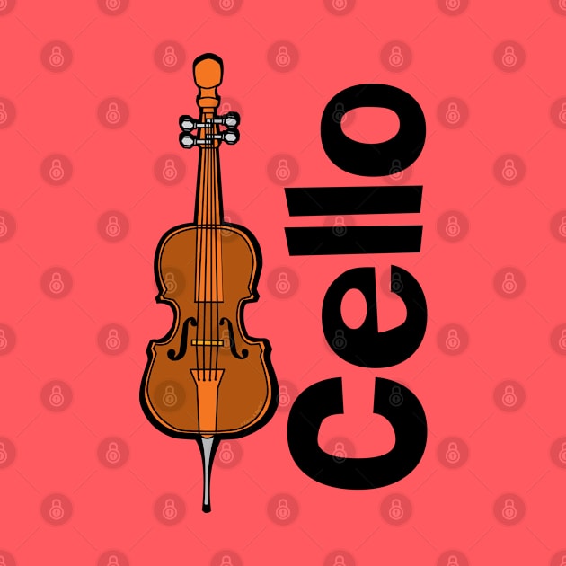 Cello Orchestra Musical Instrument by Barthol Graphics